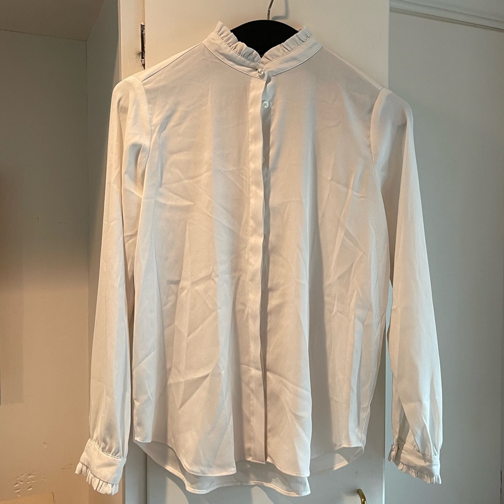 Ann Taylor White blouse XSP